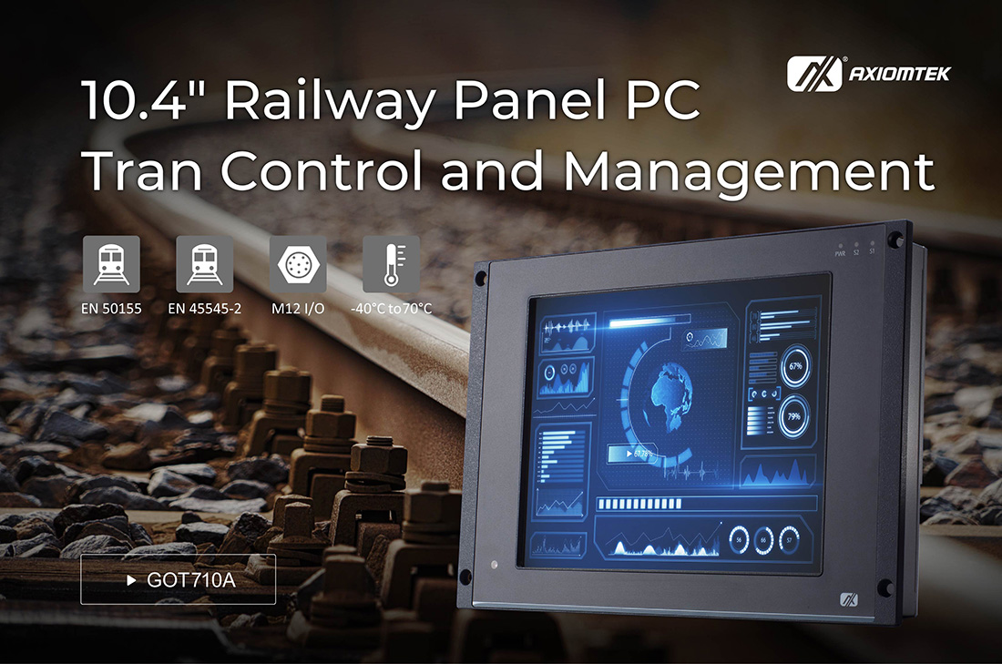 10.4-in Railway Panel PC with EN 50155 and EN 45545-2 Certified – GOT710A
